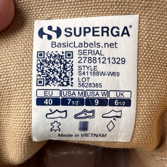 Superga Unisex 2341 Alpina Cotu Lug Sole Leather High Top Sneakers W 9 M… - Picture 10 of 10